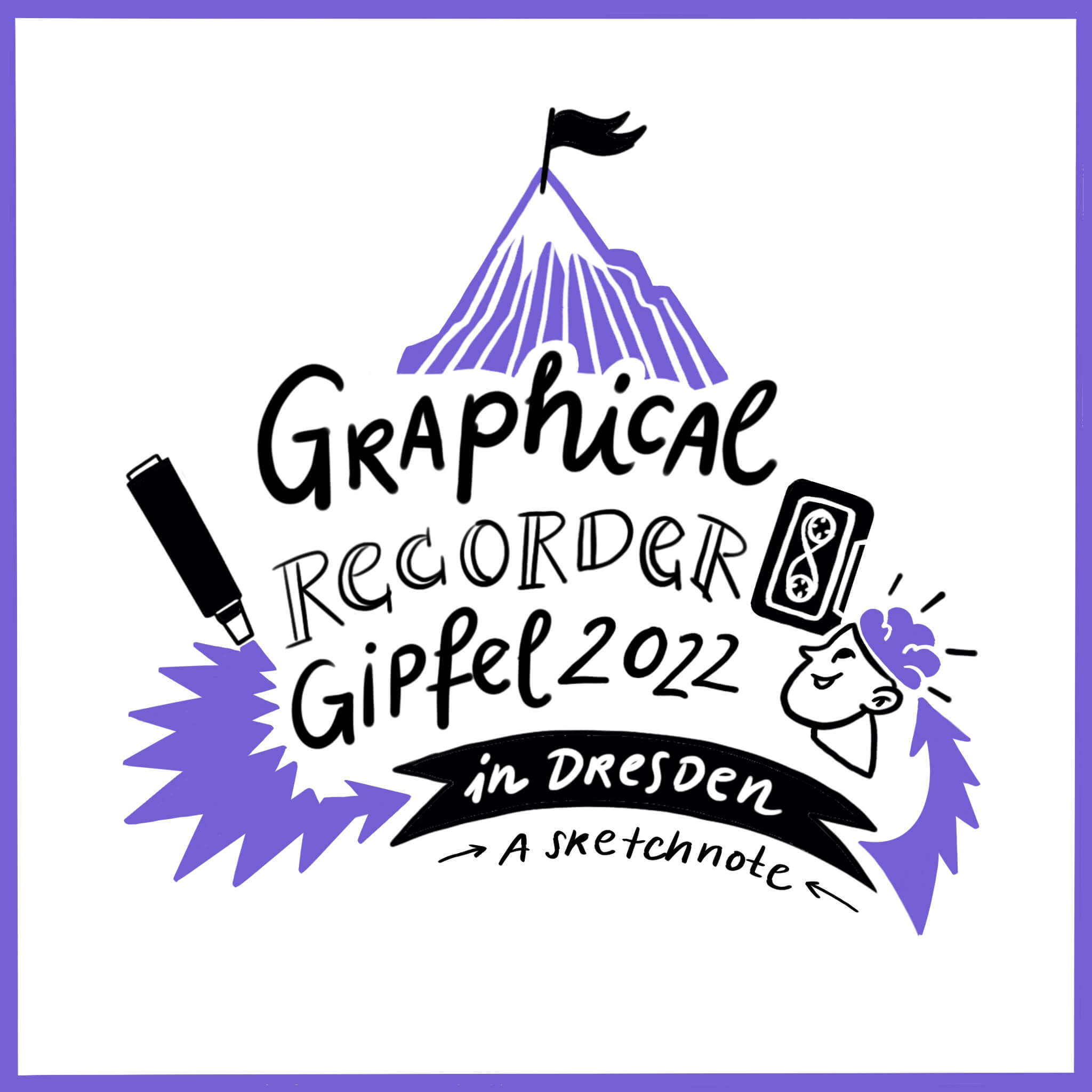 intro image about the graphical recorder gipfel in Dresden 2022