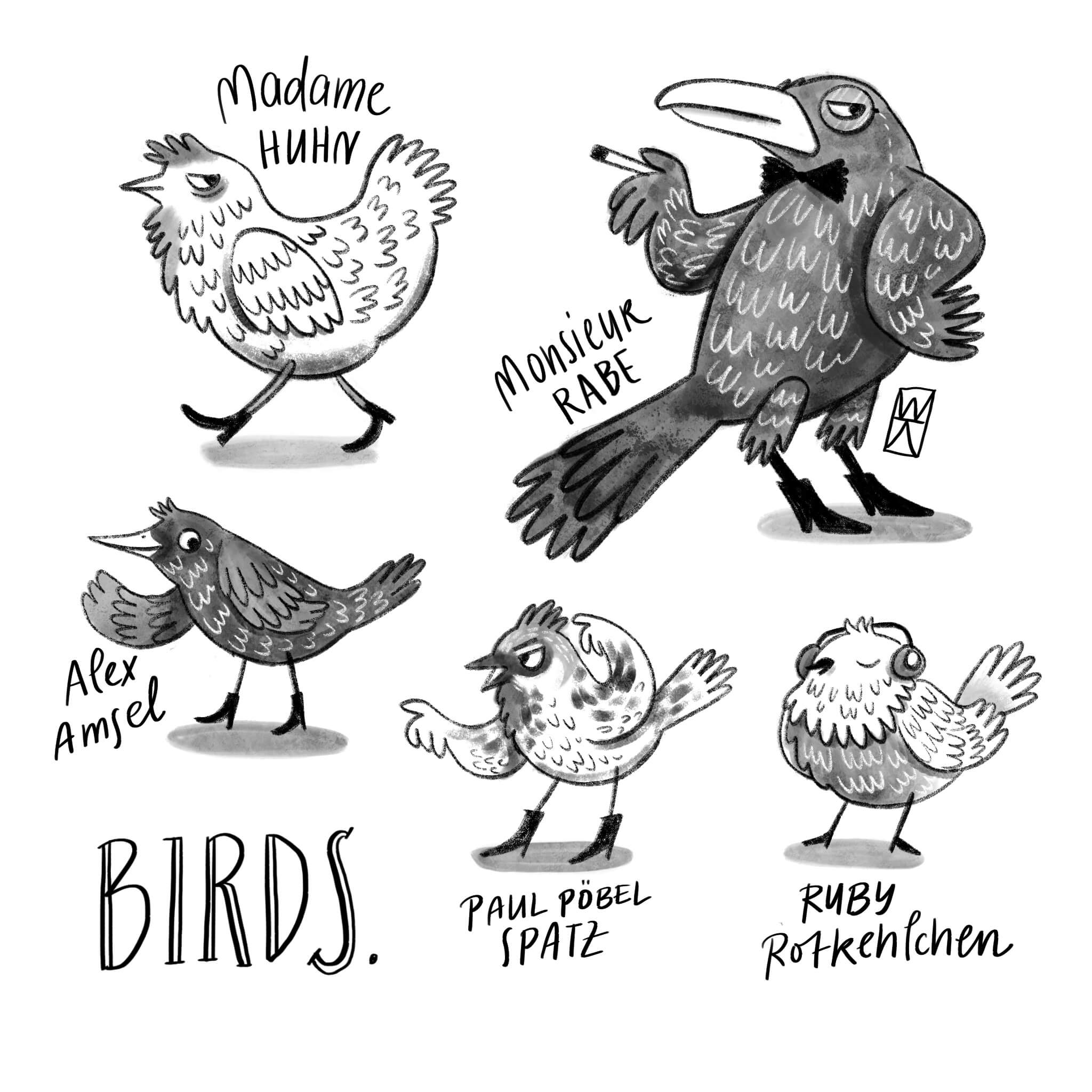 just a bunch of birds