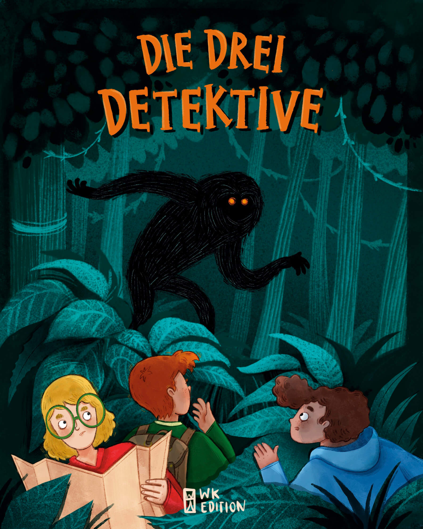 cover of a childrens book with three boys on a adventure